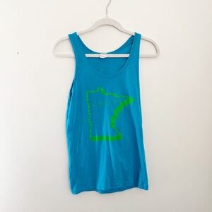 Uber Minnesota Tank Top with Green Graphic